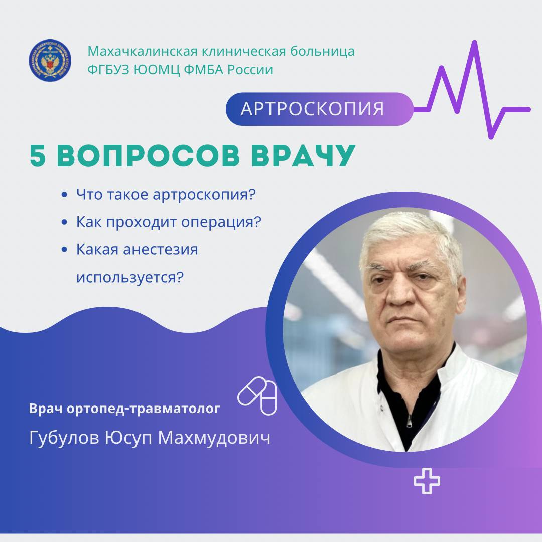 Артроскопия: 5 ключевых вопросов врачу