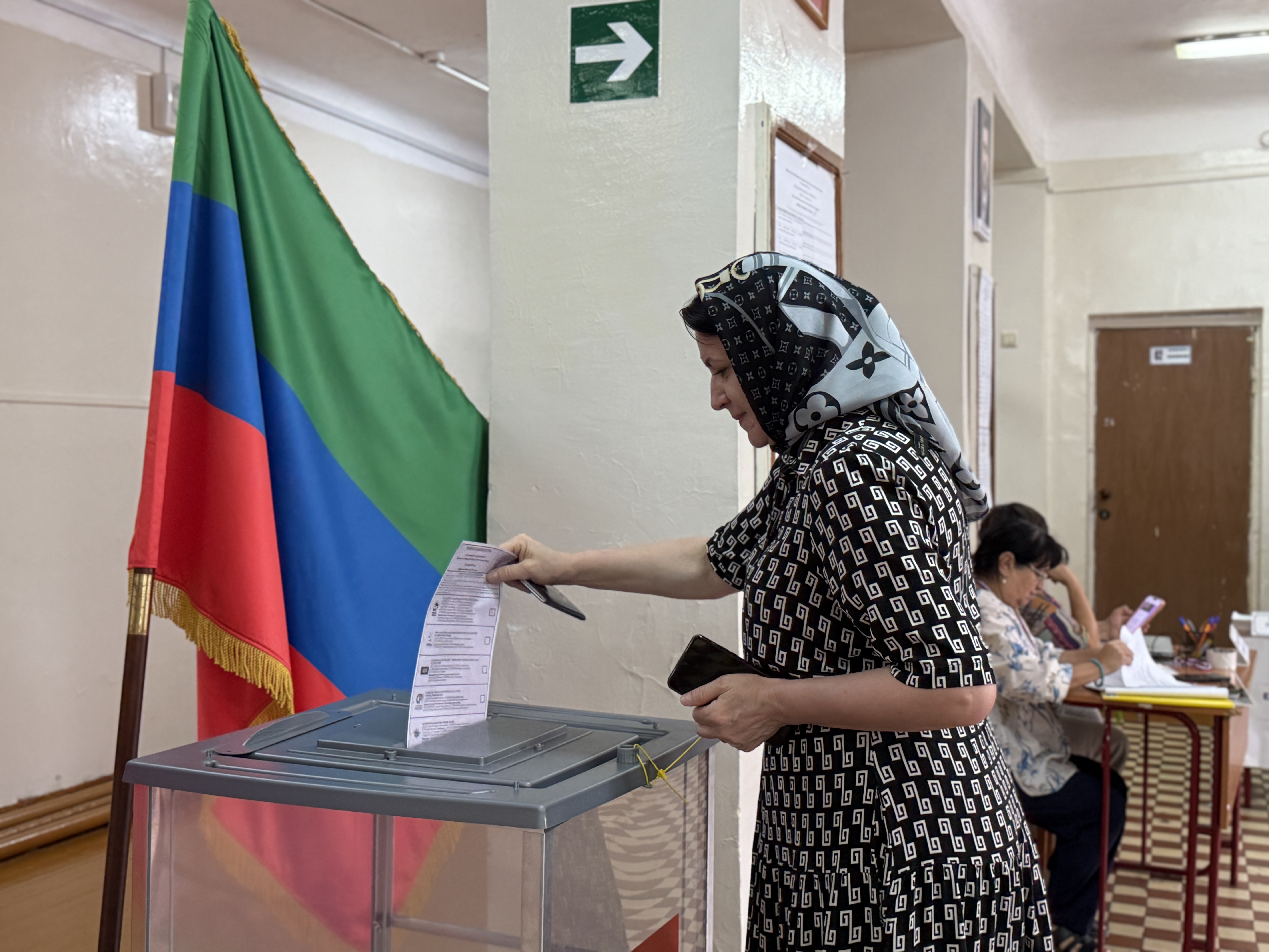 Сотрудники Махачкалинской клинической больницы проголосовали на выборах!